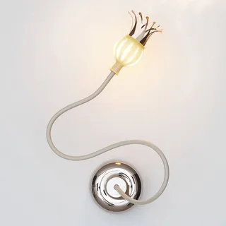 Wandlamp Poppy met bloeiende bloemblaadjes de Serien Lighting en Beige, Keramiek – photo du produit 1 sur 2