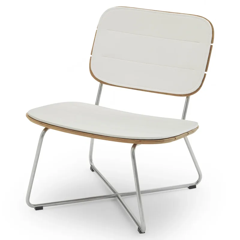 Lilium Lounge Chair Kissen Weiß von Skagerak – Produktfoto