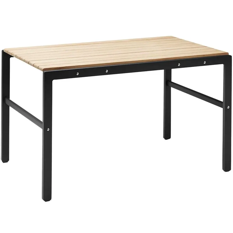 Reform Tisch 125 cm Schwarz/Teak von Skagerak – Produktfoto