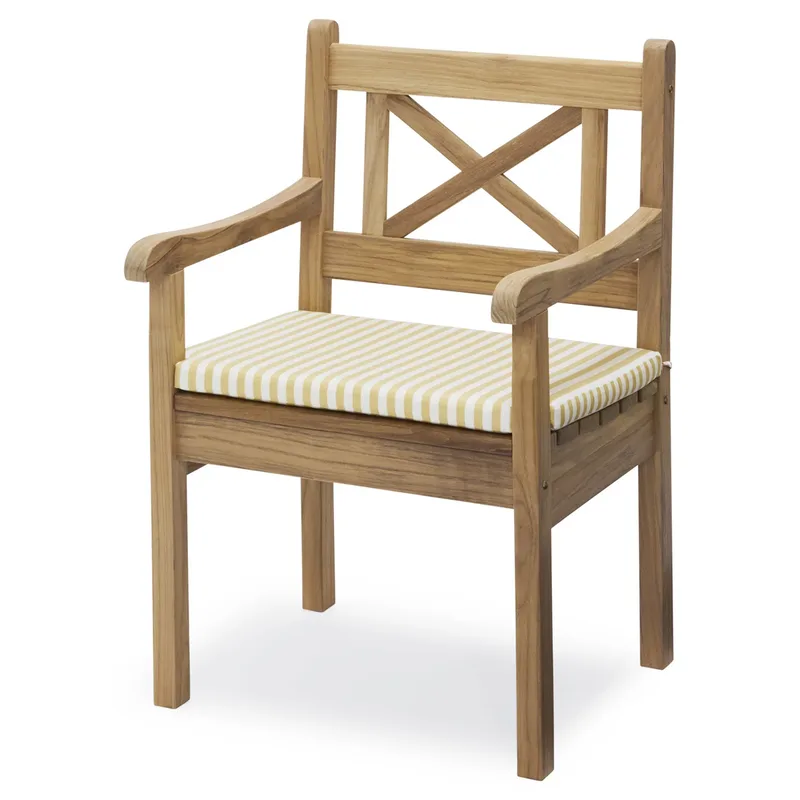 Skagen Golden Yellow Stripe Sitzkissen für Sessel von Skagerak – Produktfoto
