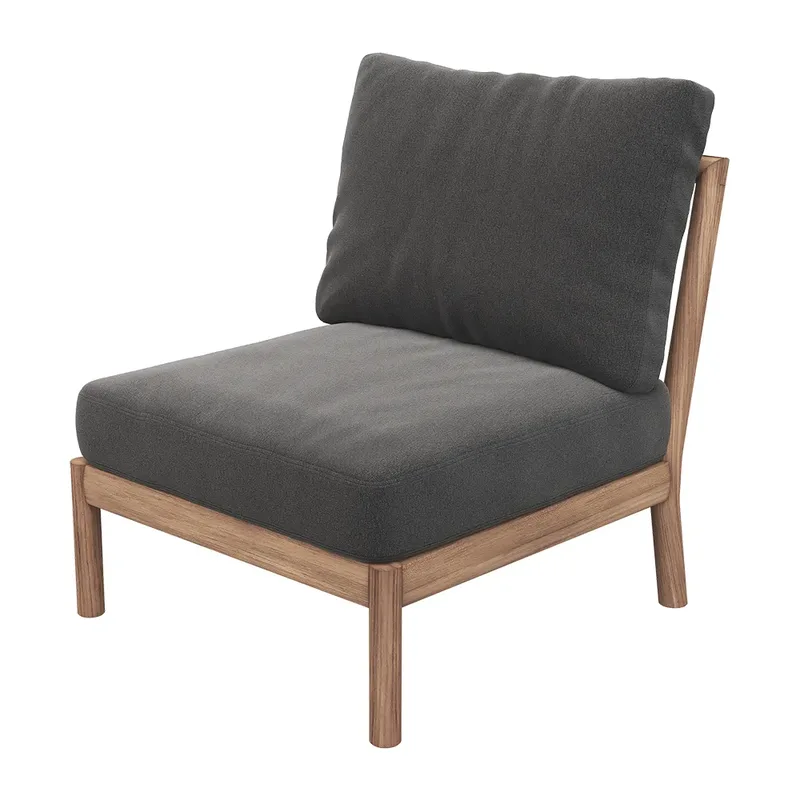 Tradition Center Modul Holzkohle/Teak från Skagerak – produktbild