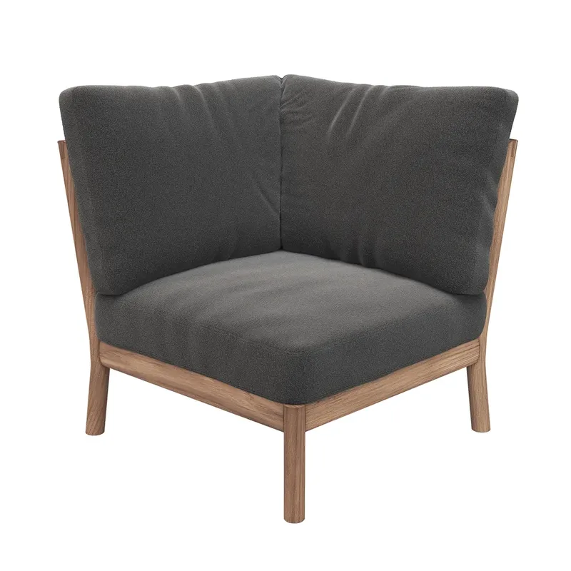 Tradition Eckmodul Holzkohle/Teak von Skagerak – Produktfoto