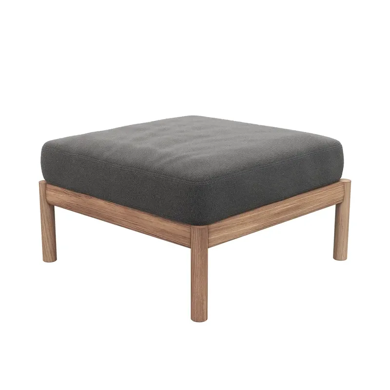 Tradition Fußhocker Holzkohle/Teak by Skagerak – product photo