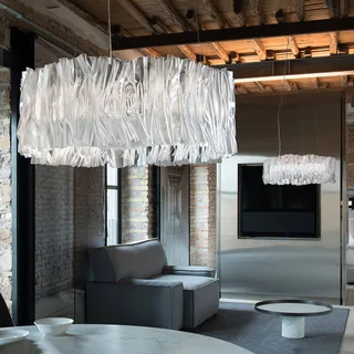 Accordéon LED hanglamp wit 3.000 K by Slamp in Transparent, White – product photo 1 of 3