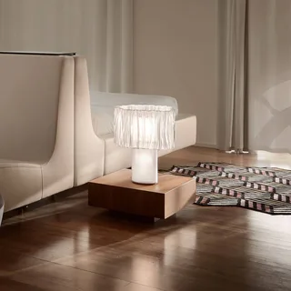 Accordéon Table Prisma tafellamp von Slamp in Transparent, Weiß – Produktfoto 3 von 5