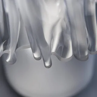 Accordéon Table Prisma tafellamp von Slamp in Transparent, Weiß – Produktfoto 2 von 5