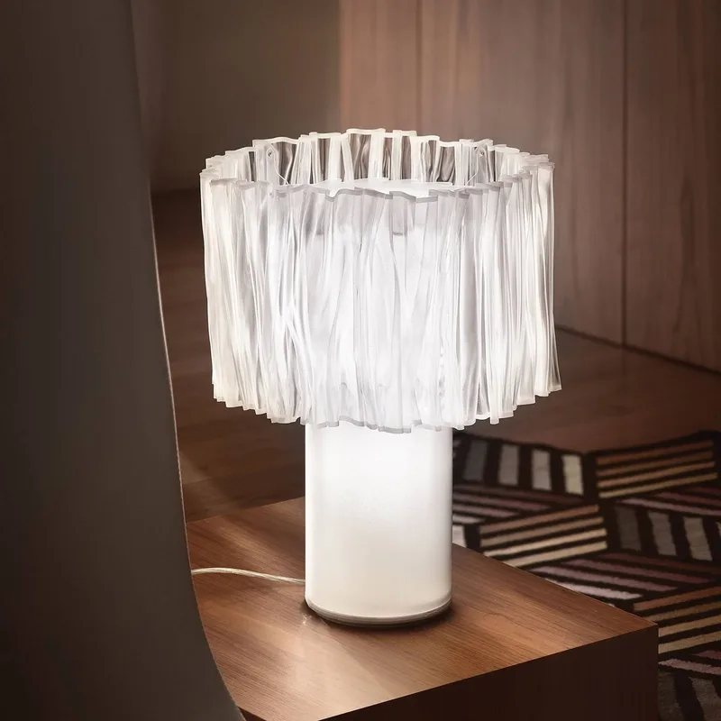 Accordéon Table Prisma tafellamp by Slamp in Transparent, White – product photo