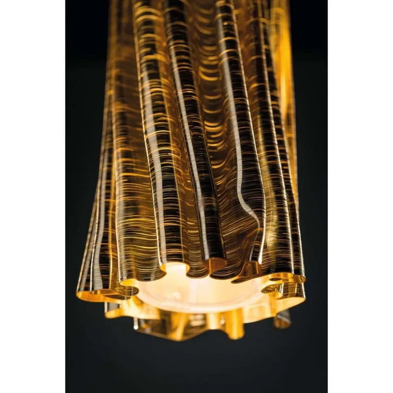 Accordéon Vertical Hanglamp Gold från Slamp – produktbild