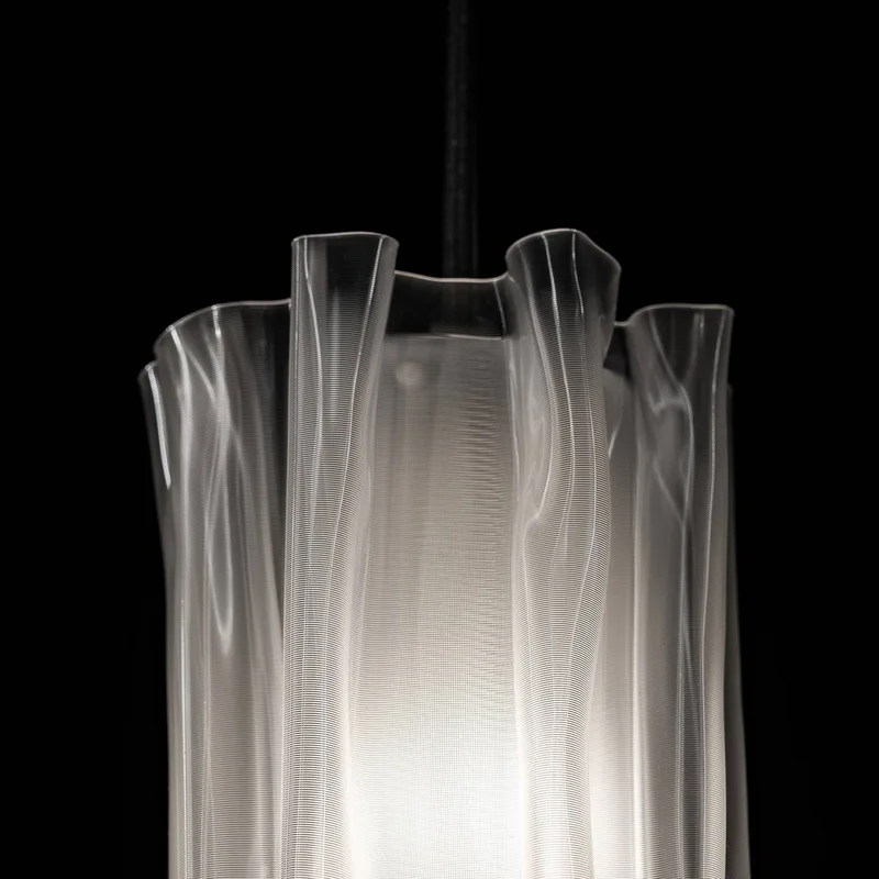 Accordéon Vertical hanglamp Prisma/zwart van Slamp in Transparant, Zwart – productfoto 3 van 3
