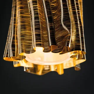 Accordéon verticale hanglamp goud/zwart by Slamp in Gold, Black – product photo 3 of 4