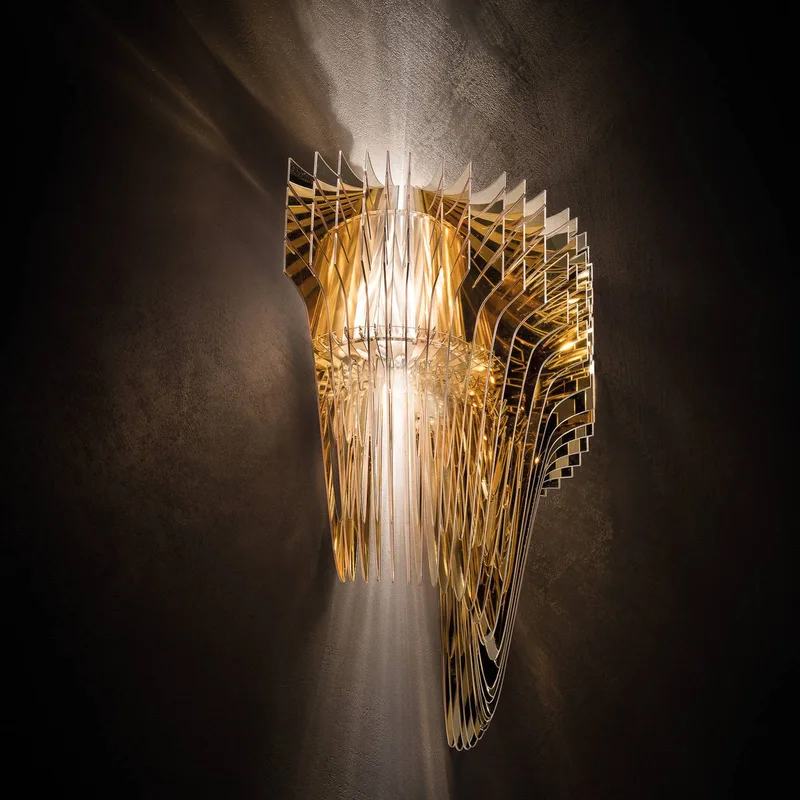 Aria design-wandlamp by Slamp in Gold – product photo