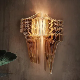 Aria design-wandlamp van Slamp in Goud – productfoto 4 van 5
