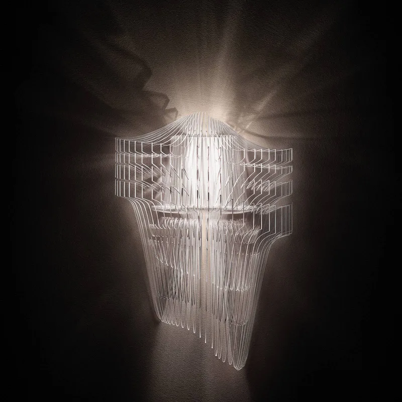 Aria design-wandlamp fra Slamp i Gennemsigtig – produktbillede
