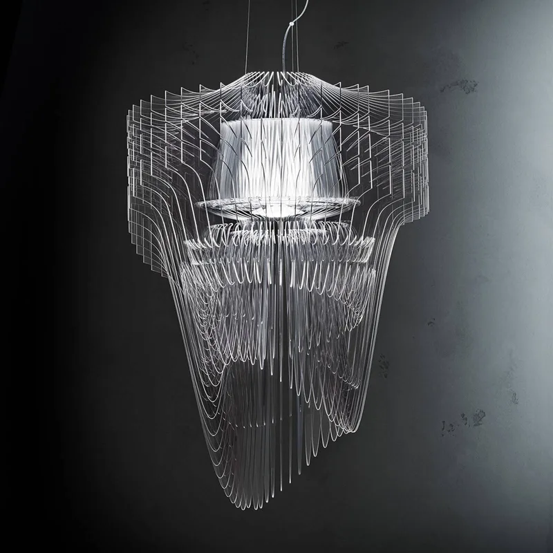 Aria S hanglamp, helder, Ø 50 cm von Slamp in Transparent – Produktfoto