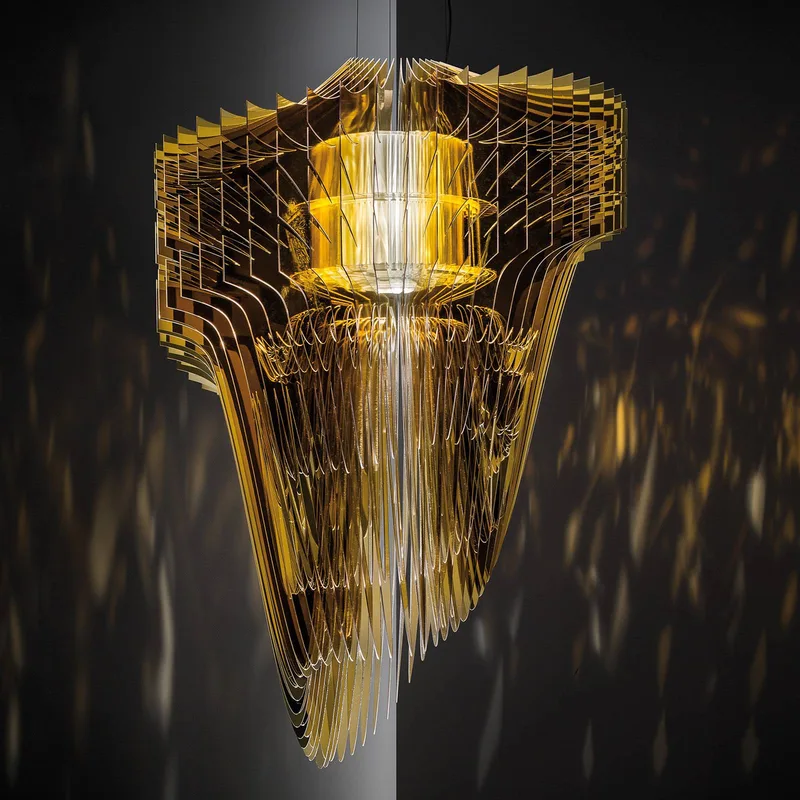 Aria S hanglamp, Ø 50 cm de Slamp en Or – photo du produit