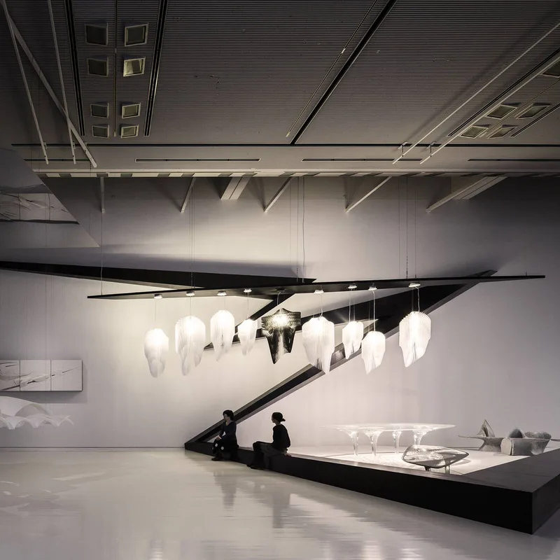 Avia S design hanglamp in van Slamp in Wit – productfoto 3 van 4