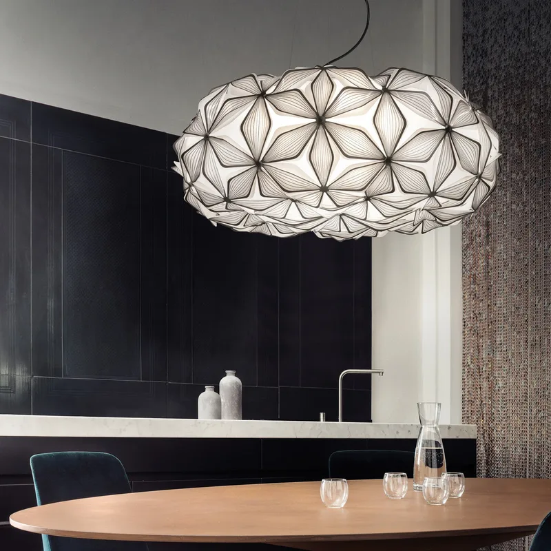 C'EST LA VIE hanglamp, zwart/transparante kabel, Ø 53 cm by Slamp – product photo