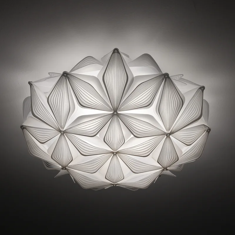 C'EST LA VIE plafondlamp, wit, Ø 47 cm, 2-lamps fra Slamp – produktbillede