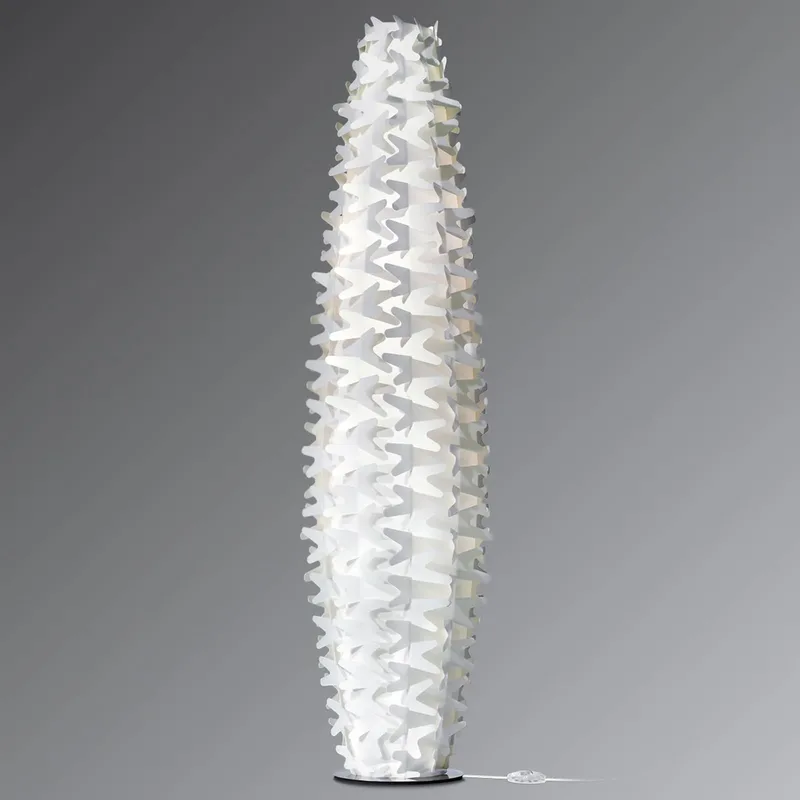 Cactus - designer-gulvlampe, højde 180 cm fra Slamp i Opaal wit – produktbillede