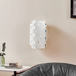 Charlotte wandlamp met honingraatpatroon van Slamp in Wit – productfoto 2 van 4