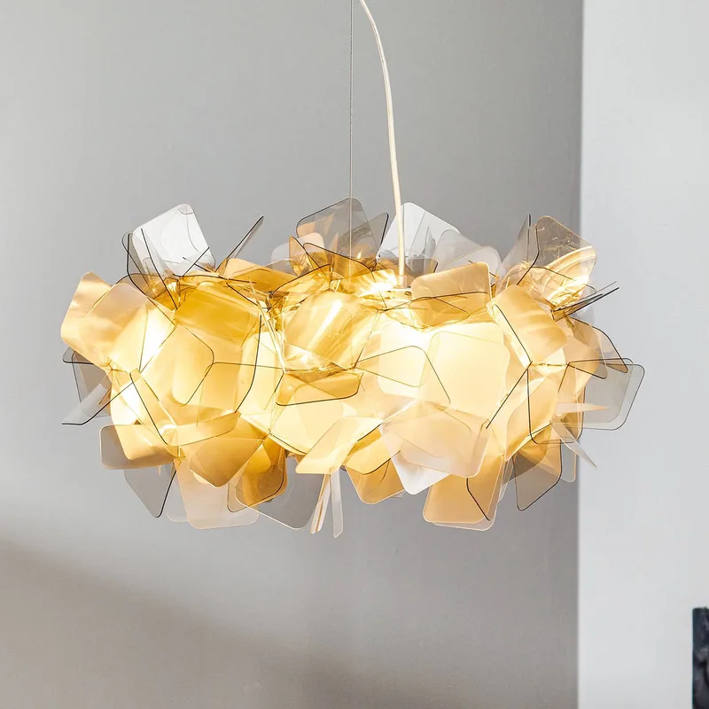 Clizia - design hanglamp, rookgrijs van Slamp in Alu, Grijs, Zink – productfoto
