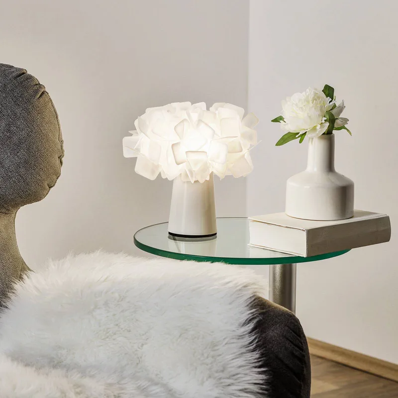 Clizia - designer-tafellamp, opaal van Slamp in Wit – productfoto 2 van 5