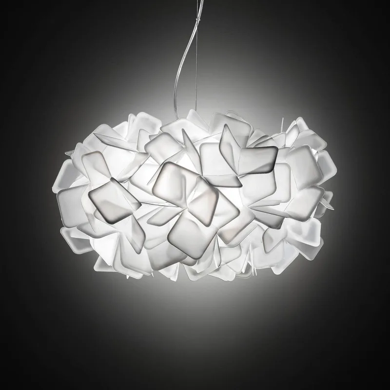 Clizia - designhanglamp, wit de Slamp en Blanc, Opaal – photo du produit