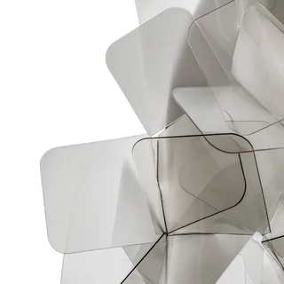 Clizia - designwandlamp, rookgrijs de Slamp en Alu, Gris, Zink – photo du produit 5 sur 5