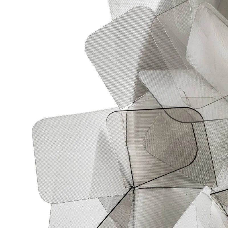 Clizia - designwandlamp, rookgrijs de Slamp en Alu, Gris, Zink – photo du produit 5 sur 5