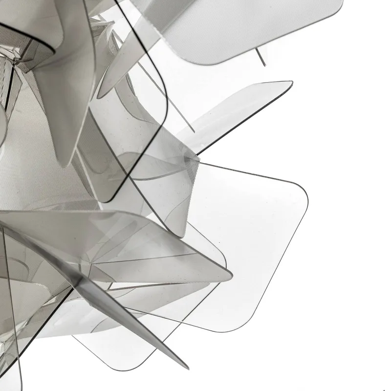Clizia - designwandlamp, rookgrijs de Slamp en Alu, Gris, Zink – photo du produit 4 sur 5
