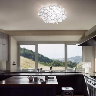Clizia - designwandlamp, wit van Slamp in Wit, Opaal – productfoto 2 van 5