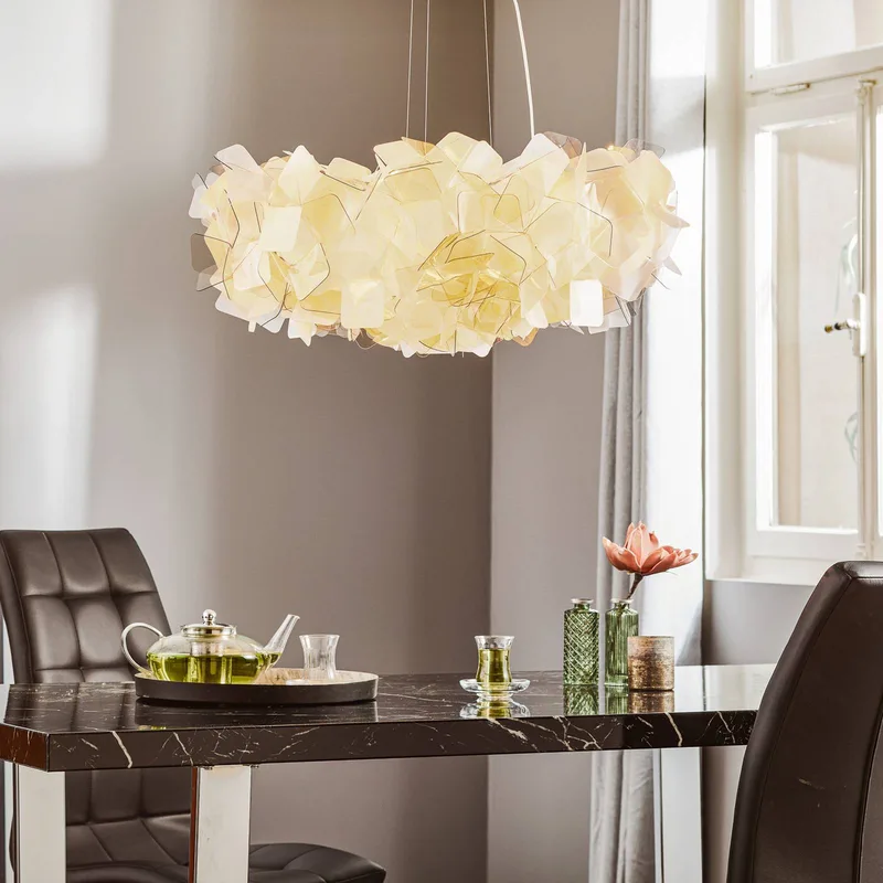 Clizia hanglamp, Ø 78 cm, fumé van Slamp in Rookgrijs, Transparant – productfoto 2 van 5