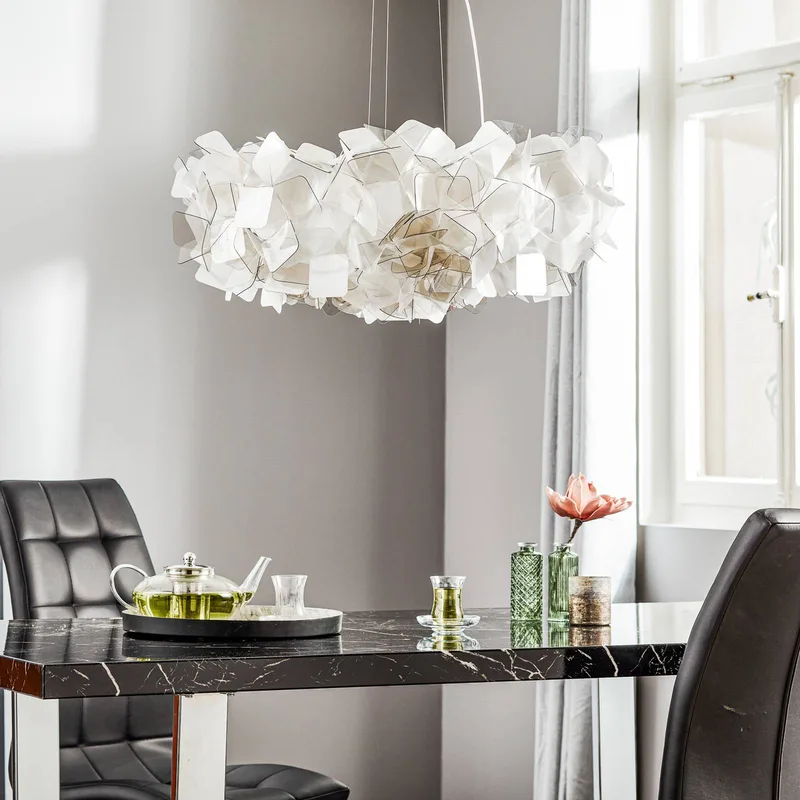 Clizia hanglamp, Ø 78 cm, fumé van Slamp in Rookgrijs, Transparant – productfoto 3 van 5
