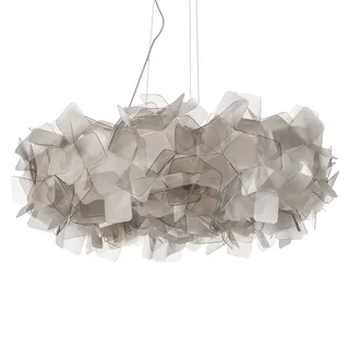 Clizia hanglamp, Ø 78 cm, fumé van Slamp in Rookgrijs, Transparant – productfoto 5 van 5