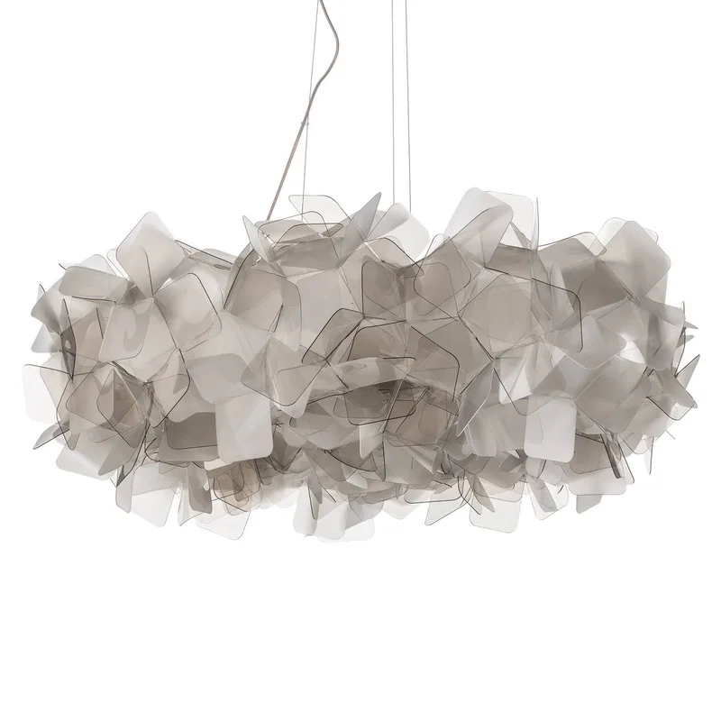 Clizia hanglamp, Ø 78 cm, fumé van Slamp in Rookgrijs, Transparant – productfoto 5 van 5