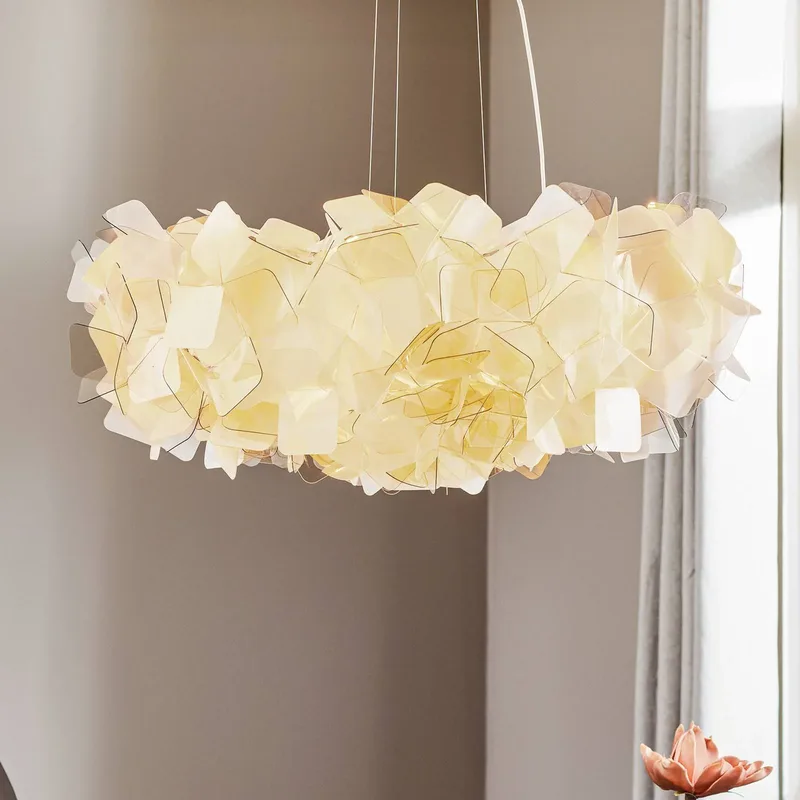 Clizia hanglamp, Ø 78 cm, fumé von Slamp in Rookgrijs, Transparent – Produktfoto