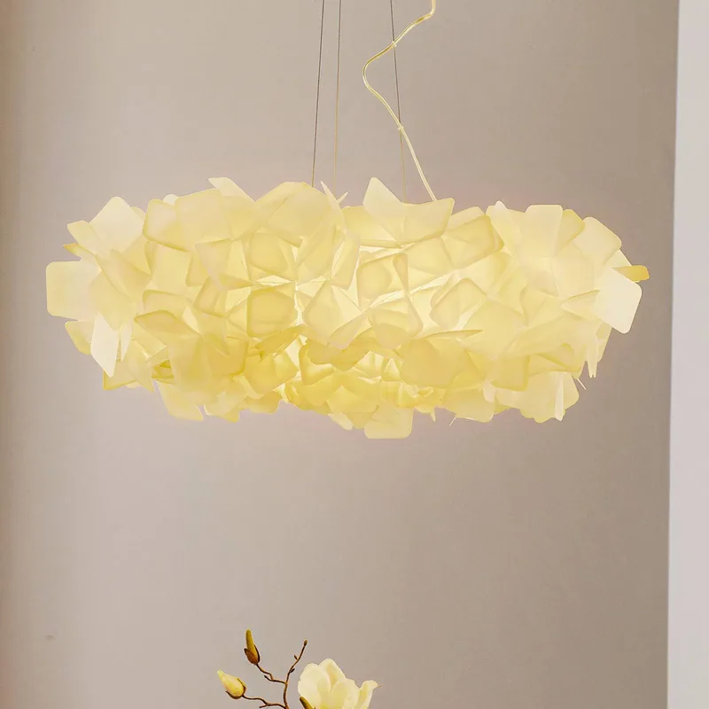 Clizia hanglamp, Ø 78 cm, wit fra Slamp i Hvid, Gennemsigtig – produktbillede