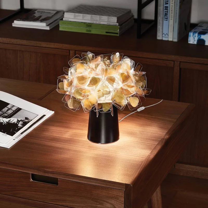 Clizia Mama Non Mama Tisch E14 gold/schwarz von Slamp in Gold, Schwarz – Produktfoto