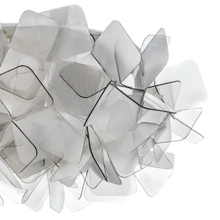 Clizia plafondlamp, Ø 32 cm, fumé de Slamp en Rookgrijs, Transparent – photo du produit 4 sur 5