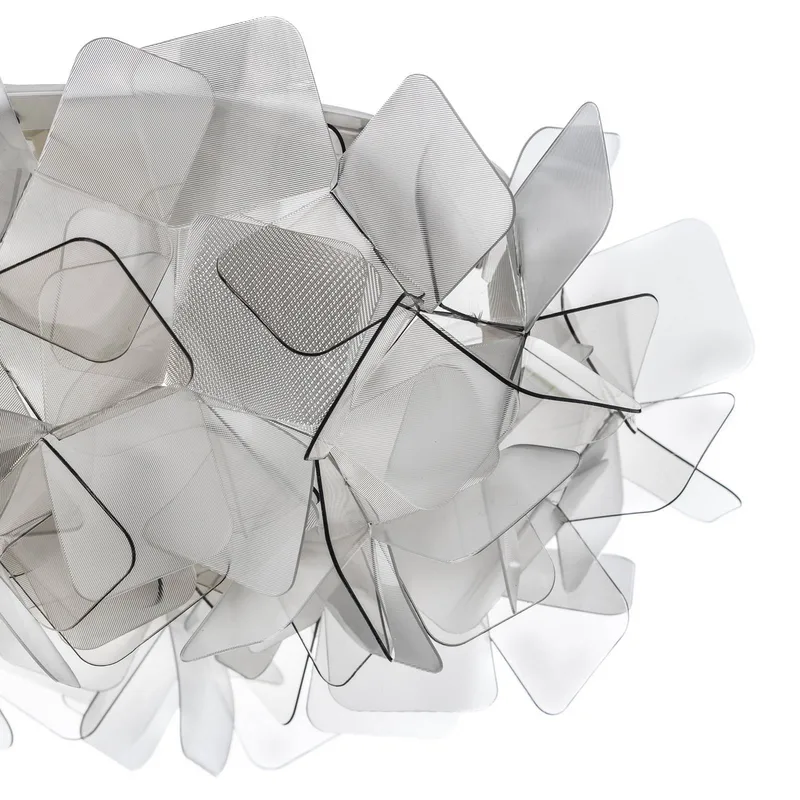 Clizia plafondlamp, Ø 32 cm, fumé de Slamp en Rookgrijs, Transparent – photo du produit 4 sur 5