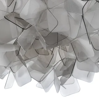 Clizia plafondlamp, Ø 32 cm, fumé de Slamp en Rookgrijs, Transparent – photo du produit 5 sur 5