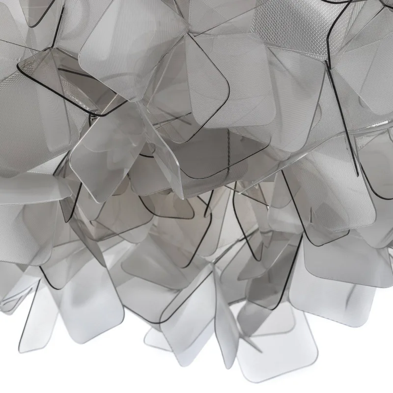 Clizia plafondlamp, Ø 32 cm, fumé de Slamp en Rookgrijs, Transparent – photo du produit 5 sur 5