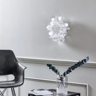 Clizia plafondlamp, Ø 32 cm, fumé de Slamp en Rookgrijs, Transparent – photo du produit 3 sur 5