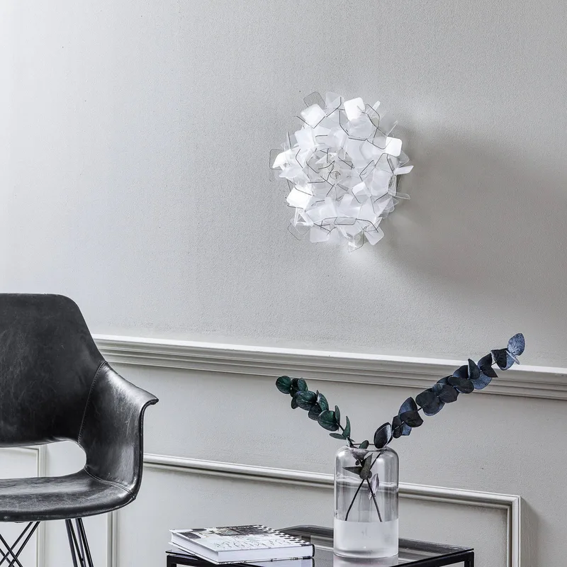 Clizia plafondlamp, Ø 32 cm, fumé de Slamp en Rookgrijs, Transparent – photo du produit 3 sur 5