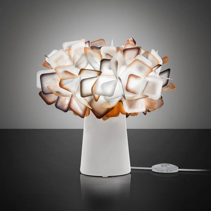 Tischleuchte Clizia, weiß/orange von Slamp in Weiß, Orange – Produktfoto