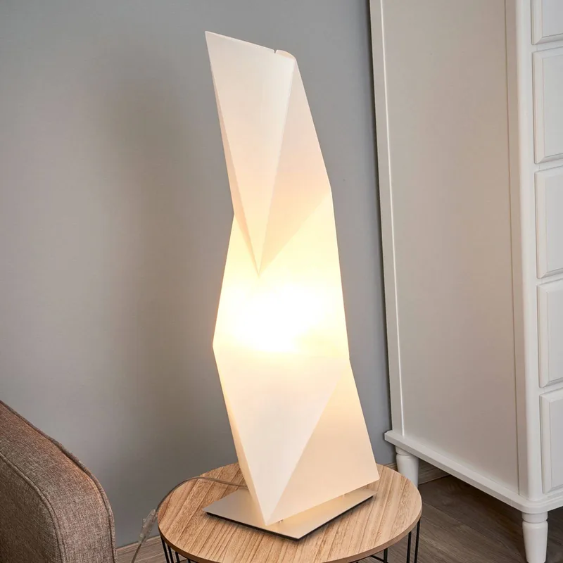 Diamond - design-tafellamp, 72 cm de Slamp en Blanc, Aluminium – photo du produit