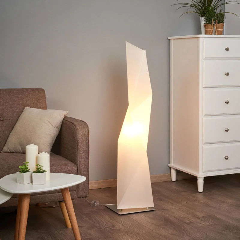 Diamond - design-vloerlamp, 111 cm by Slamp in White, Aluminium – product photo 4 of 5