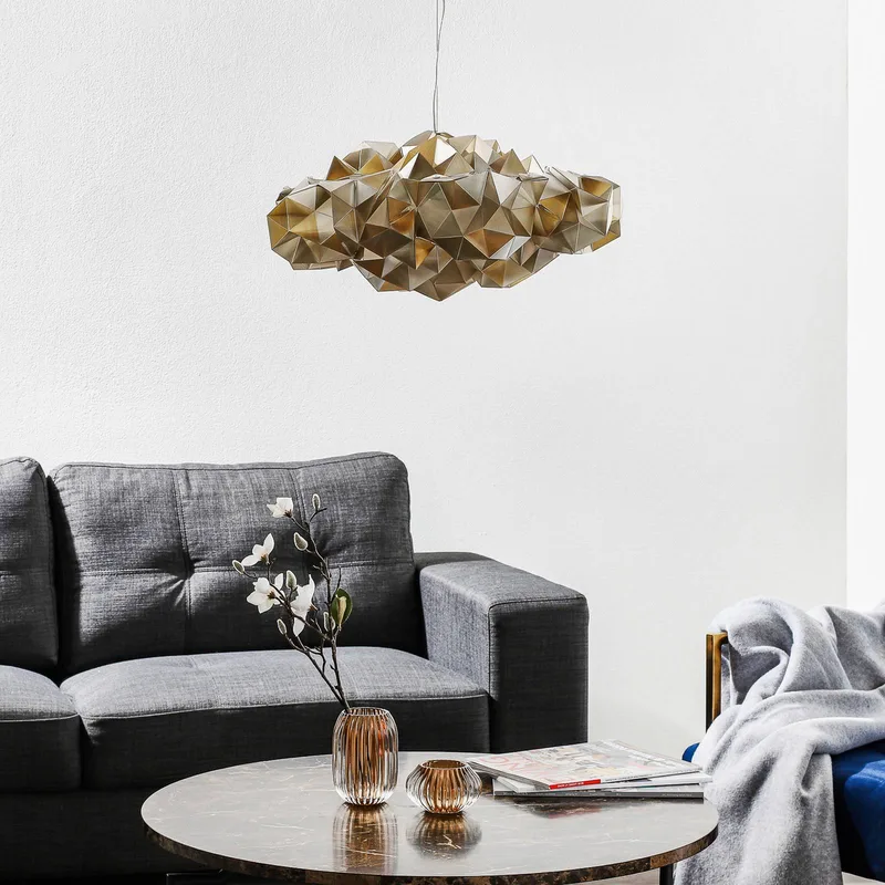 Drusa - designer-hanglamp, crème by Slamp in Cream, Amber – product photo 2 of 2