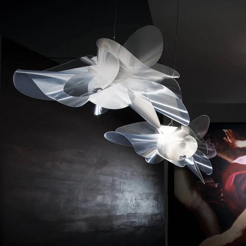Étoile Large - designer-hanglamp, 90 cm van Slamp in Transparant – productfoto