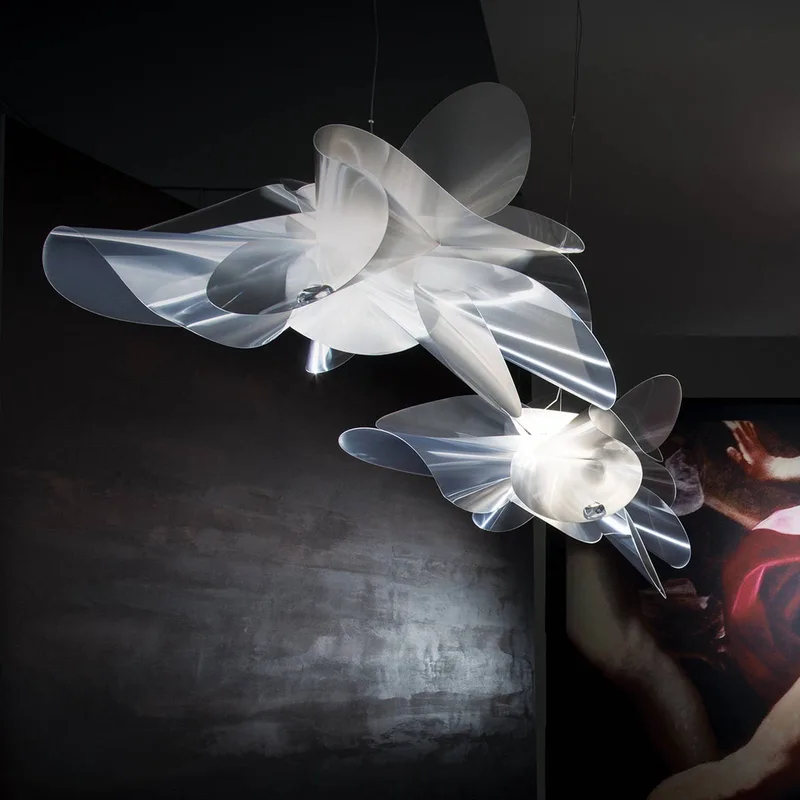 Étoile Small - designer-hanglamp, 73 cm van Slamp in Transparant – productfoto
